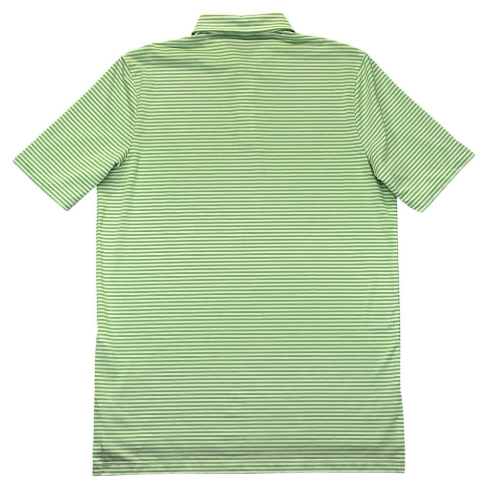 RLX Ralph Lauren Polo Shirt Mens Medium Green Striped Performance Golf Stretch - Picture 6 of 10